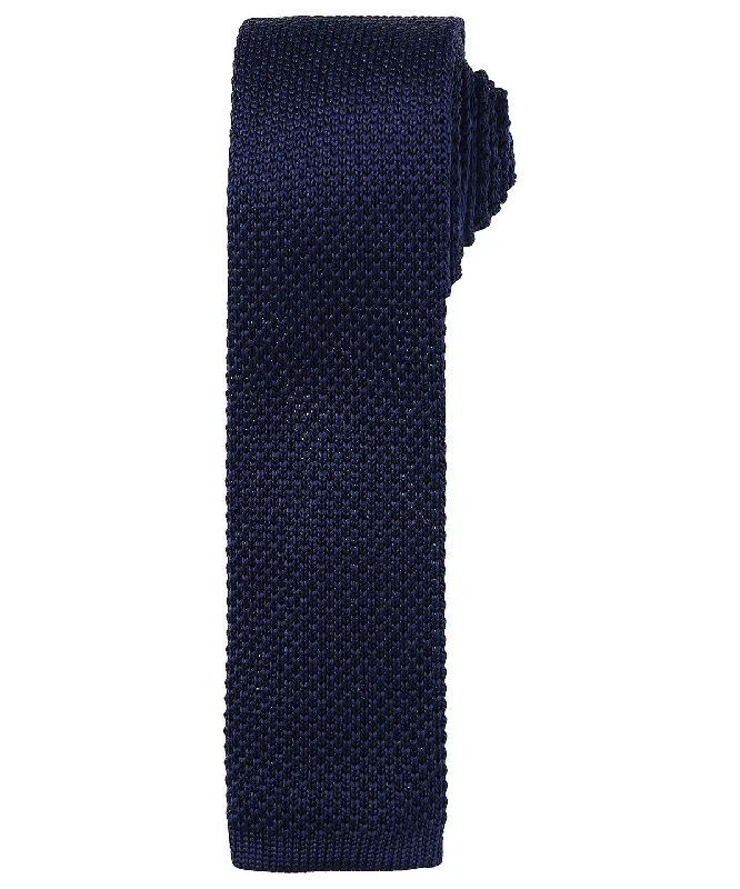 Sheer JacketsNavy - Slim knitted tie