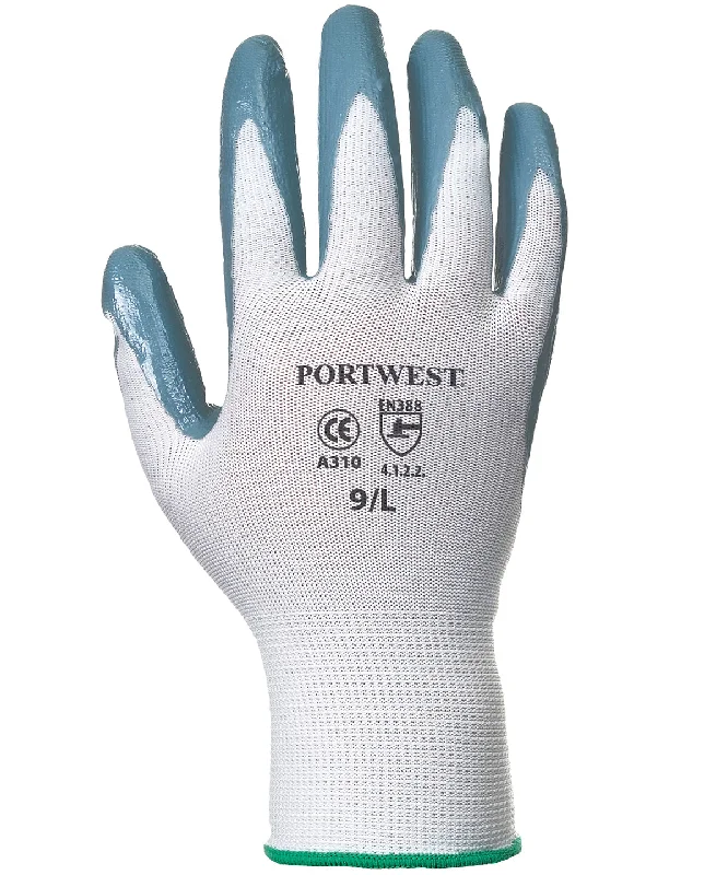 Designer JacketsGrey - Flexo grip nitrile glove (A310)