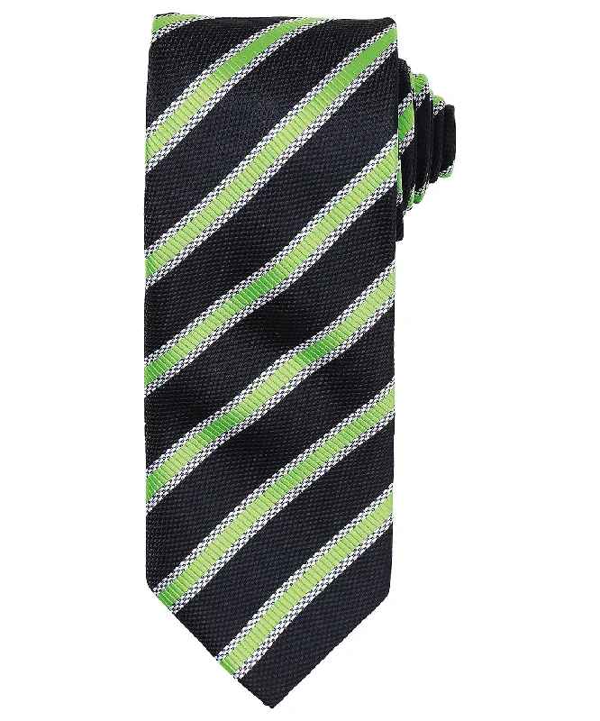 Winter JacketsBlack/Lime - Waffle stripe tie