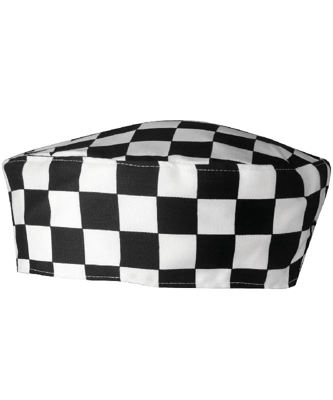 Puffer JacketsBlack/White Check - Chef's skull cap