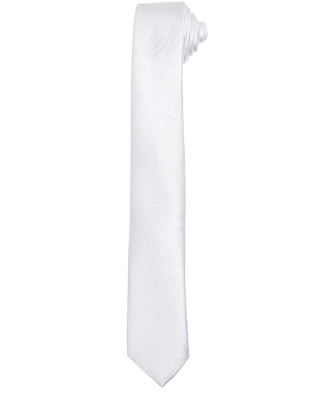 Tasseled JacketsWhite - Slim tie