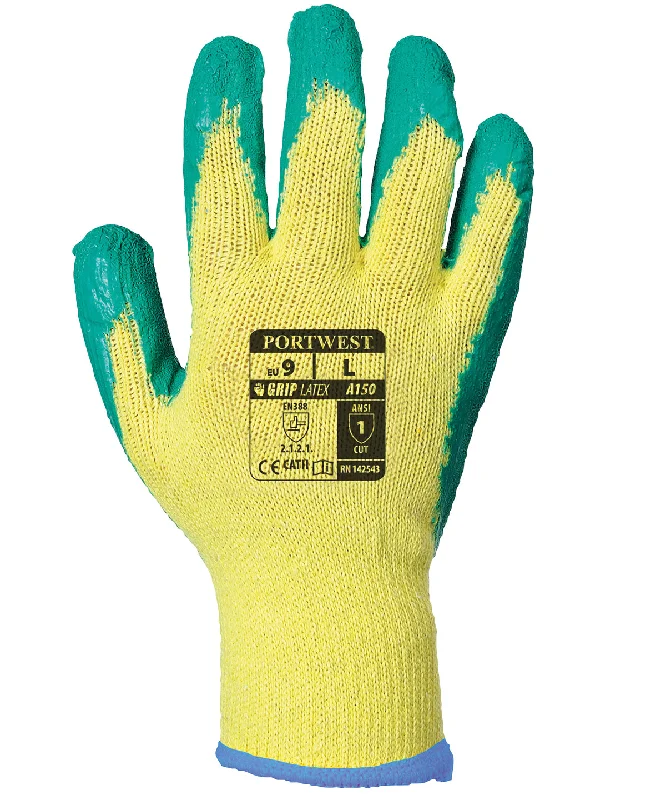 Rainproof JacketsYellow/Green - Classic grip glove - latex (A150)