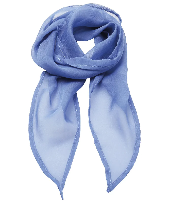 Ski JacketsMid Blue - 'Colours' Chiffon scarf