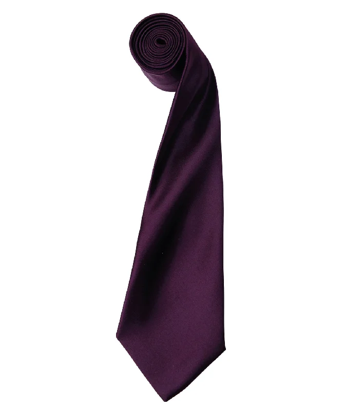 Cotton JacketsAubergine - 'Colours' satin tie