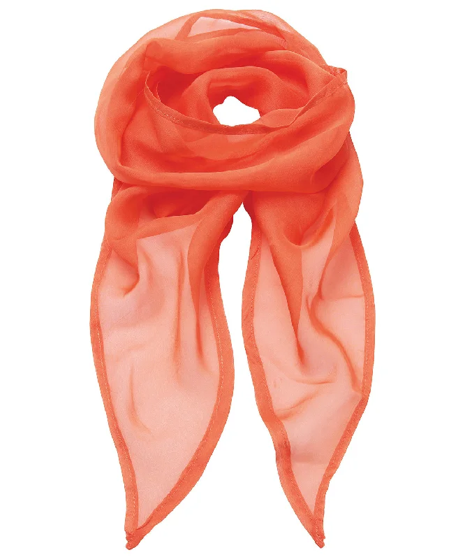 Rainproof JacketsOrange - 'Colours' Chiffon scarf