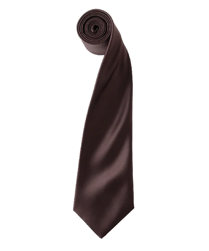 Cropped JacketsBrown - 'Colours' satin tie