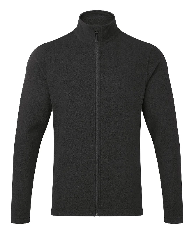 Sequined JacketsBlack - ‘Recyclight’ full-zip microfleece