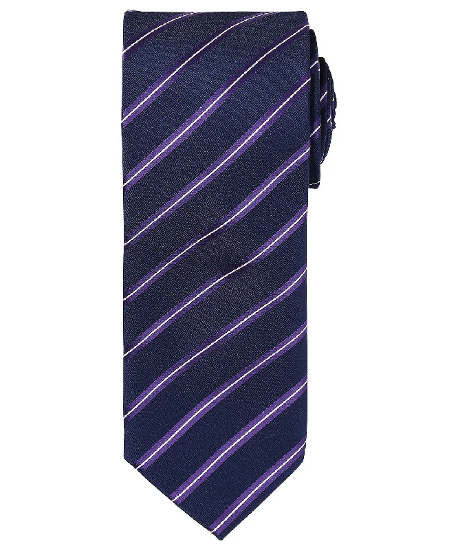 Canvas JacketsNavy/Purple - Sports stripe tie