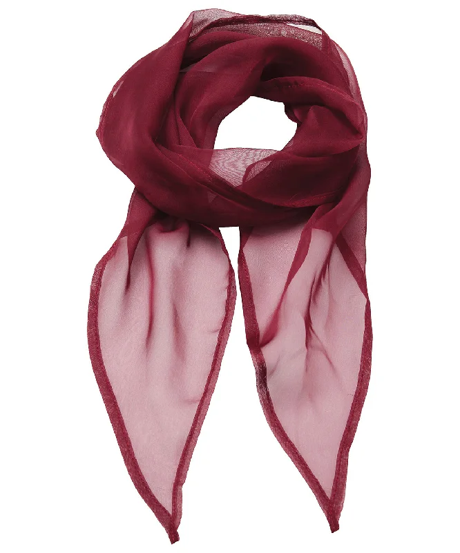 Performance JacketsBurgundy - 'Colours' Chiffon scarf