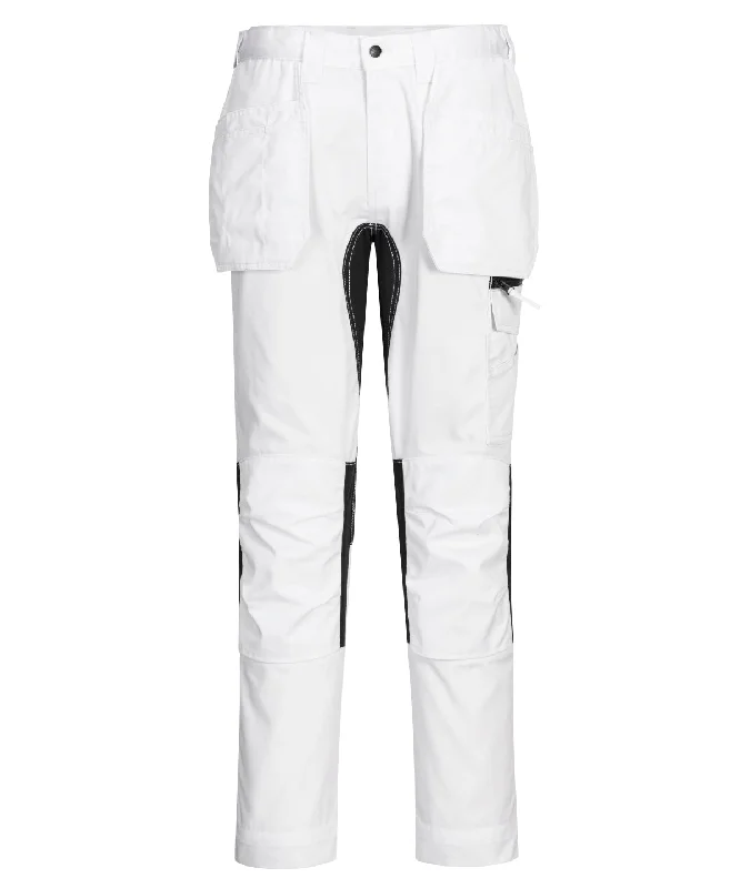 Canvas JacketsWhite - WX2 stretch holster trousers (CD883) slim fit