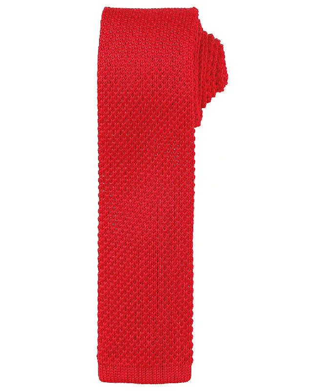 Metallic JacketsRed - Slim knitted tie