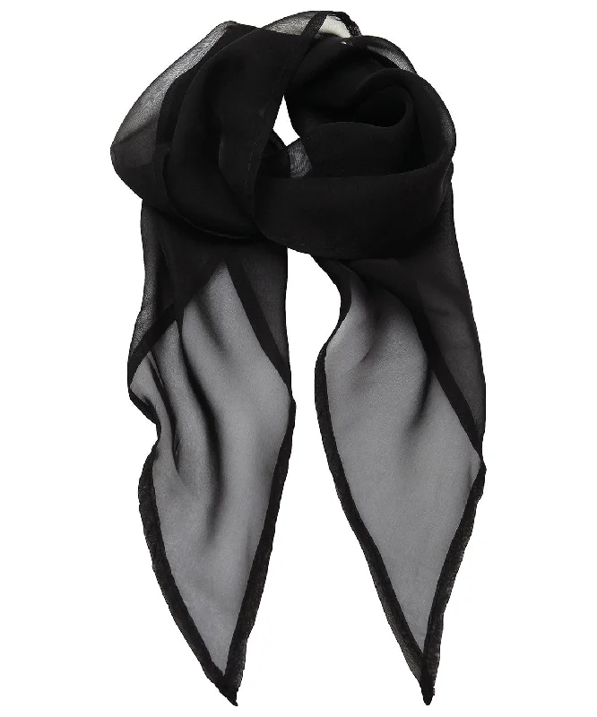 Urban JacketsBlack - 'Colours' Chiffon scarf