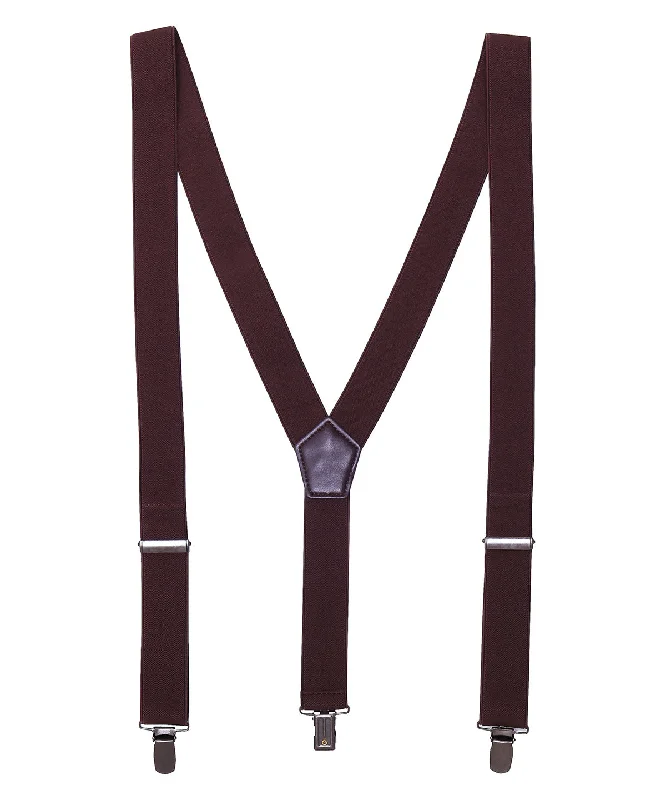 Painted JacketsBrown - Clip-on trouser braces