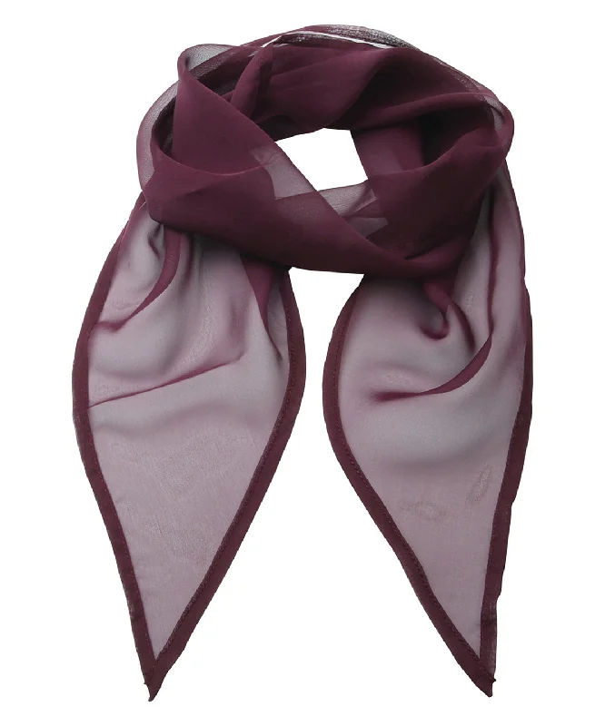 Luxury JacketsAubergine - 'Colours' Chiffon scarf