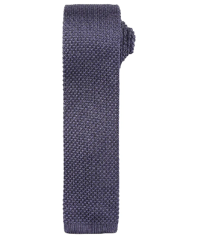 Glitter JacketsSteel - Slim knitted tie