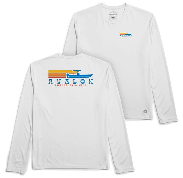 CrewneckstartupMen's AV Sundial Boat UPF 50 Crew - Shell White