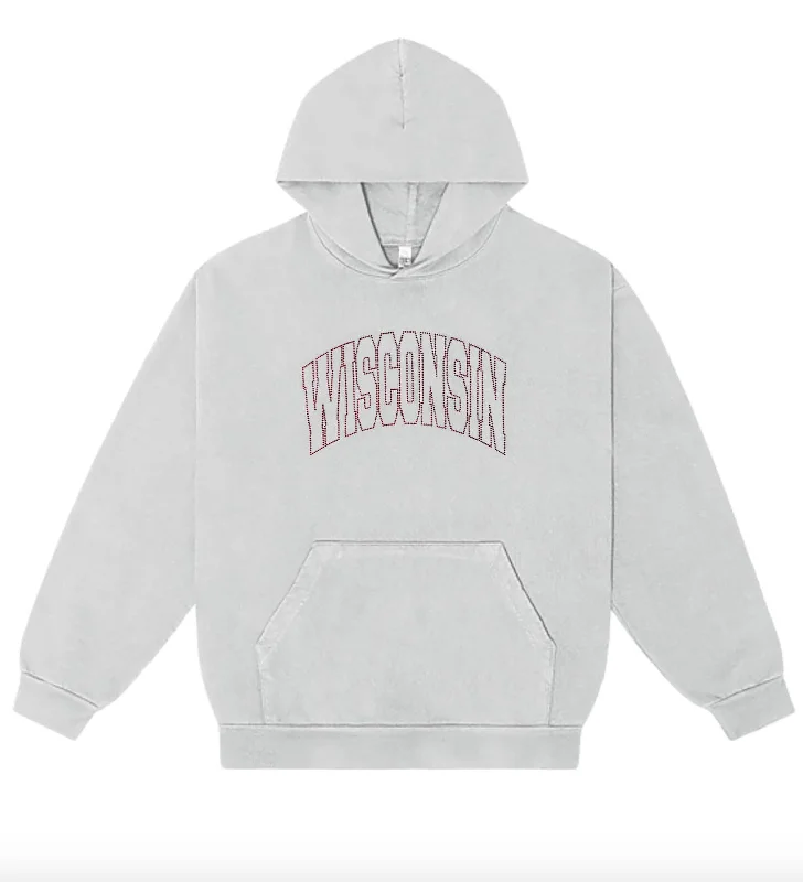 Wisconsin Rhinestone HoodiePunk Sweatshirts