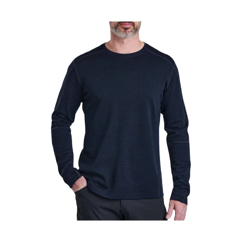 CrewnecksilkKuhl Men's Invigoratr Merino Crew - Pirate Blue