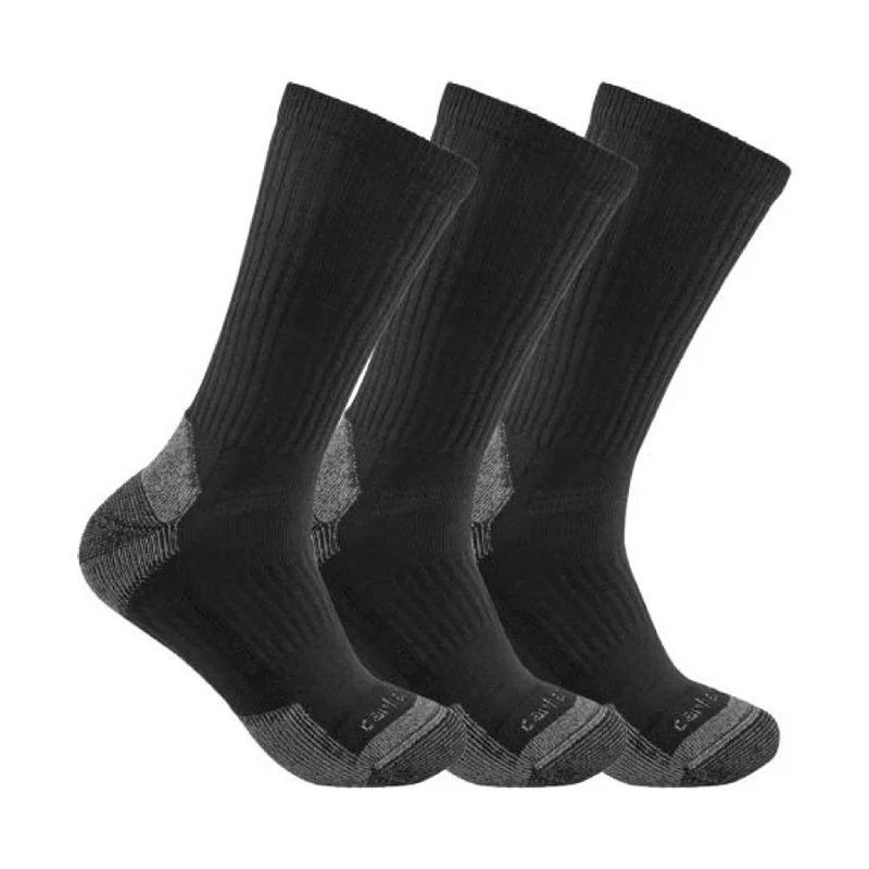 CrewneckvibeCarhartt Men's Crew Sock 3-Pack - Black