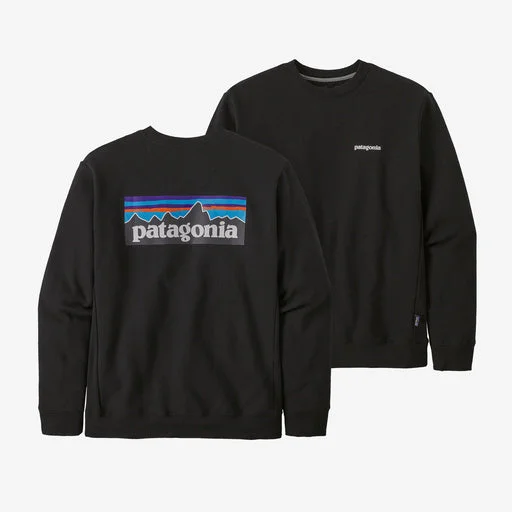 CrewnecktechPatagonia P-6 Logo Uprisal Crew Sweatshirt-Black