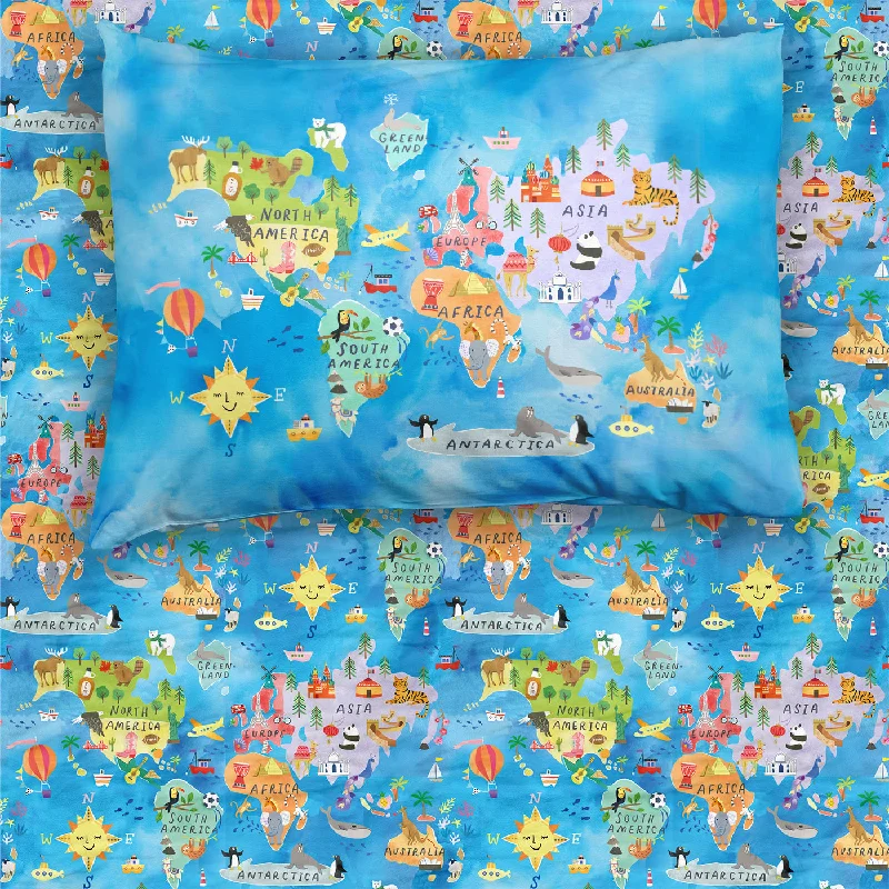 Around The World Twin Sheet Set