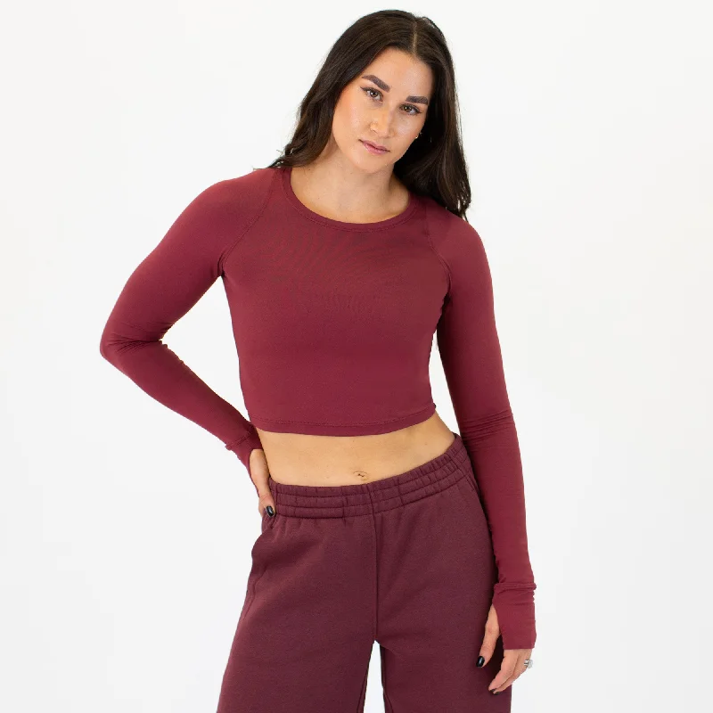 Foundation Crop Long SleeveCroptopsilk