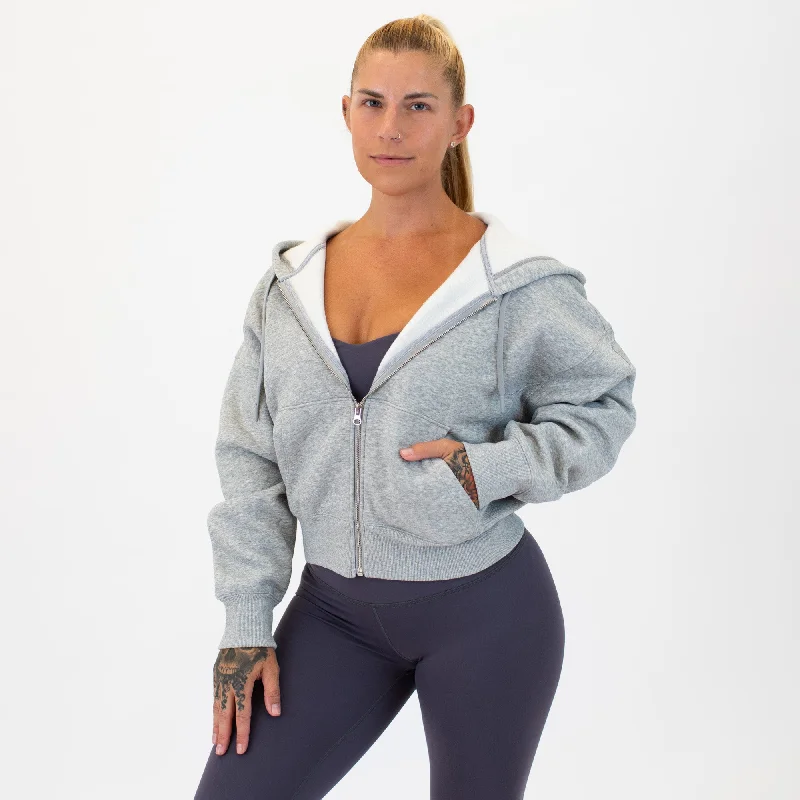 Essence Crop Zip Up HoodieCroptopdurable