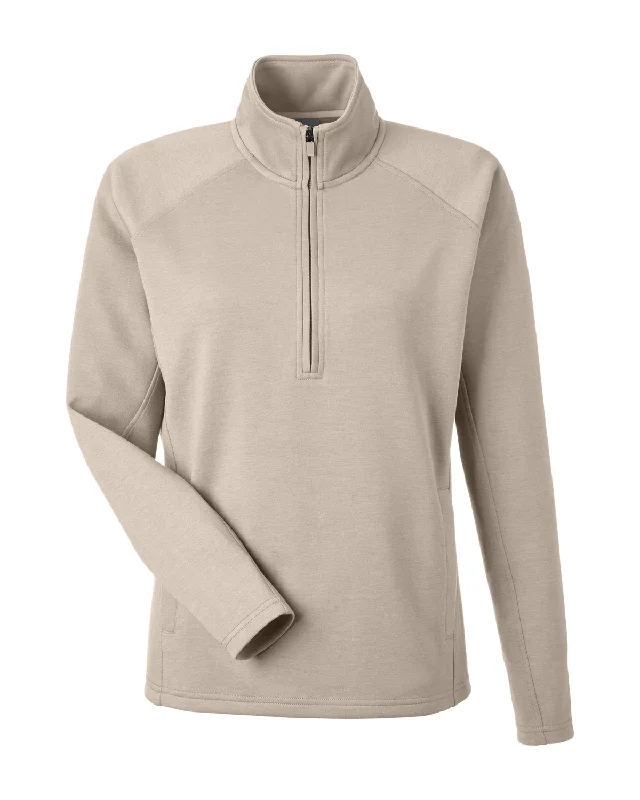 Ribbed Cuff ShirtsJ America 8754JA Ladies' Apex Fleece Quarter-Zip