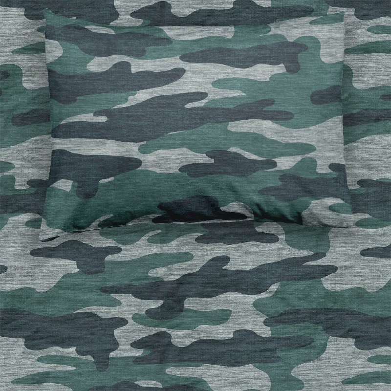 Vintage Camo Twin Sheet Set