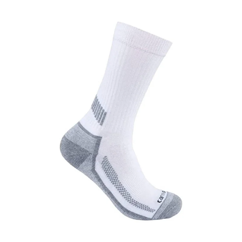 CrewneckmovementCarhartt Men's Force 3-Pack Midweight Crew Sock - White