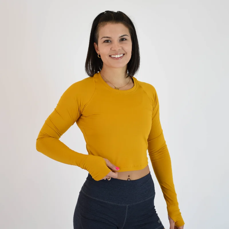 Foundation Crop Long SleeveCroptopwool