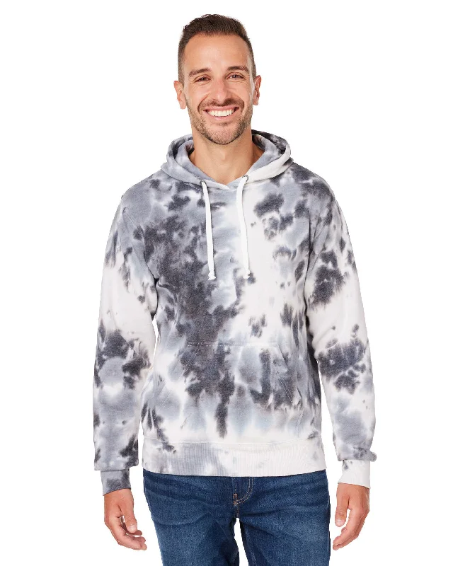 Printed ShirtsJ America 8861JA Adult Tie-Dye Pullover Hooded Sweatshirt