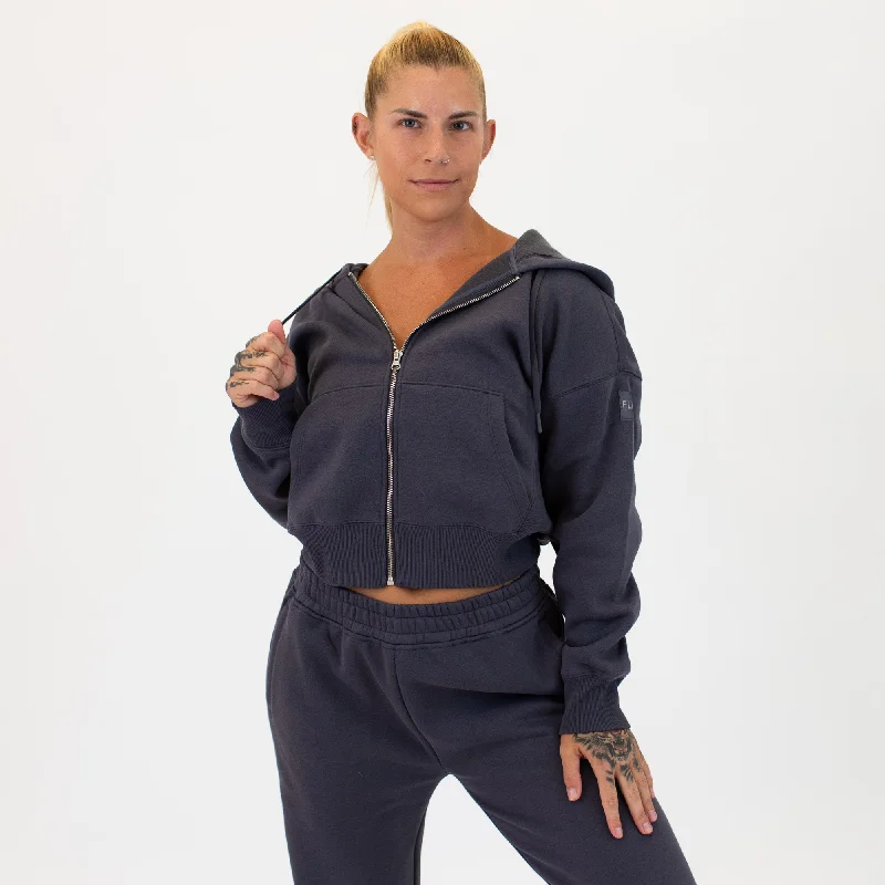 Essence Crop Zip Up HoodieCroptopsoft