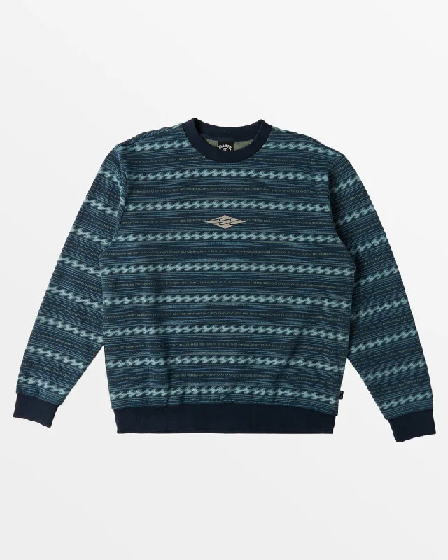 CrewnecklinenBillabong Halfrack Fleece Crew Sweatshirt-Navy