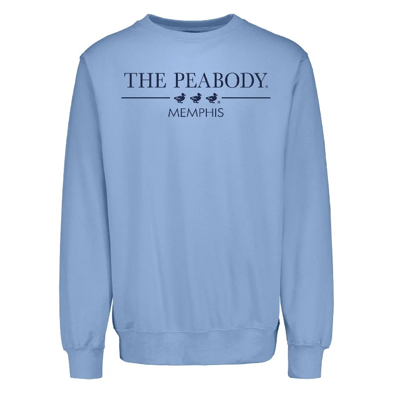 CrewneckuniqueThe Peabody Memphis Crewneck Sweatshirt - Grey - Columbia Blue