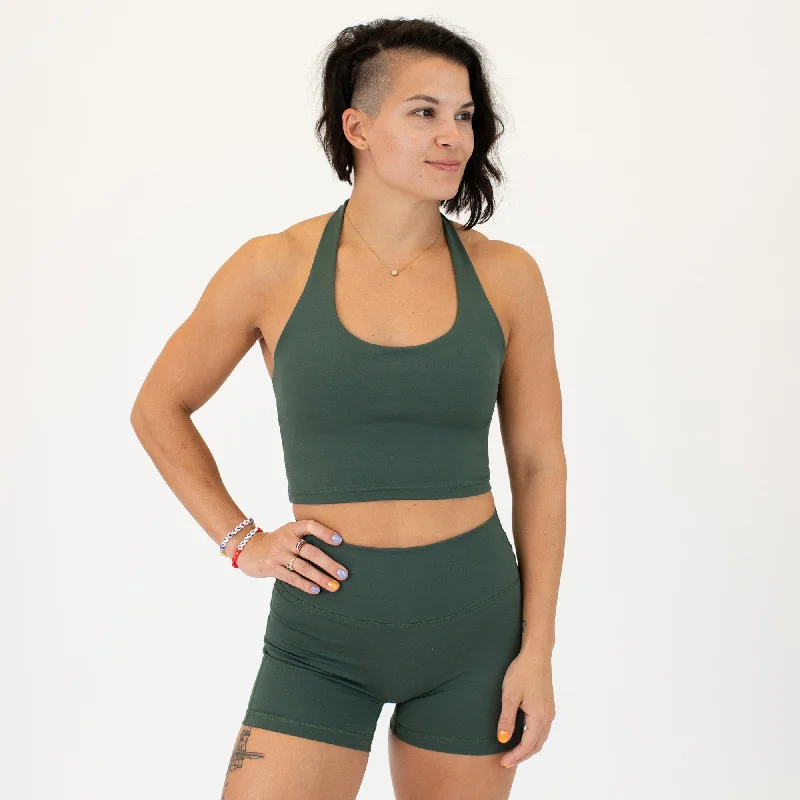 Halter Crop Tank - FittedCroptopartisan