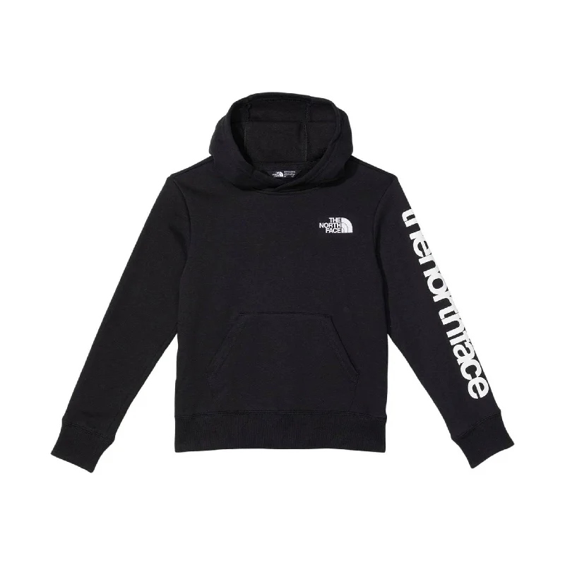 The North Face Kids' Camp Fleece Pullover Hoodie - Black/WhiteHigh-Fashion Sweatshirts