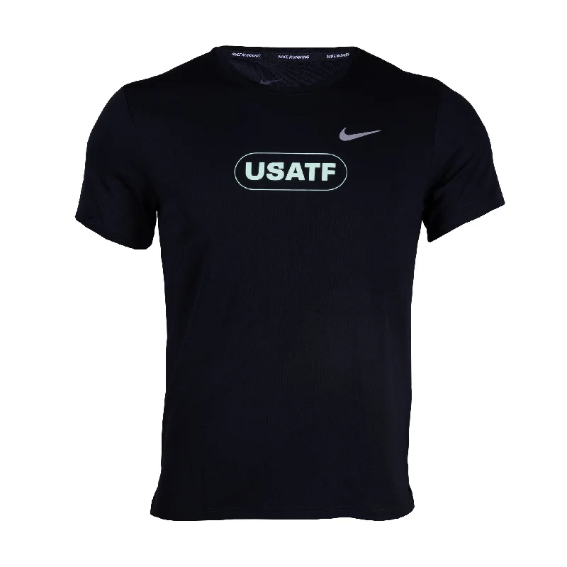 Work Short Sleeve TopsNike USATF Men's Dri-FIT Miler Short Sleeve T-Shirt