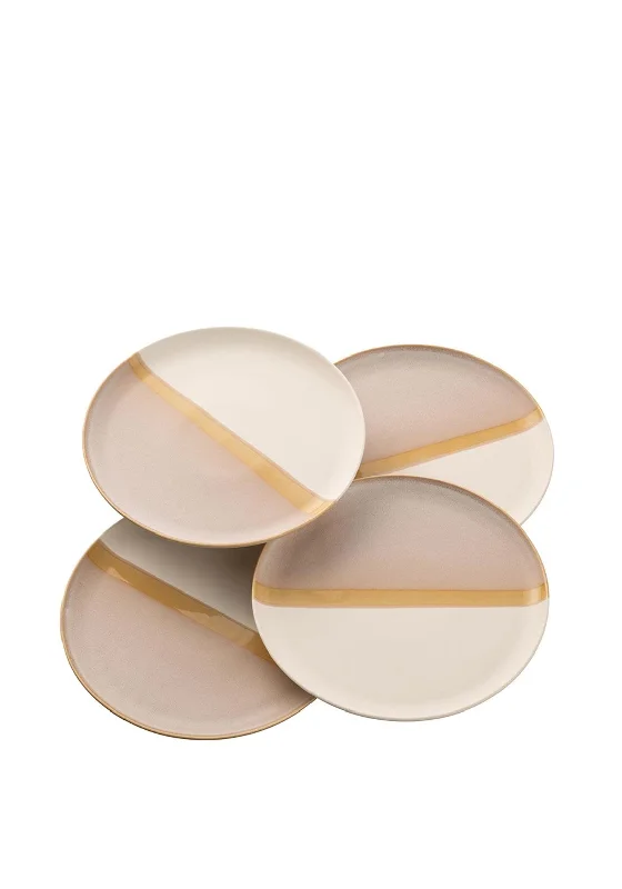 Belleek Living Saffron Set of Four Dinner Plates