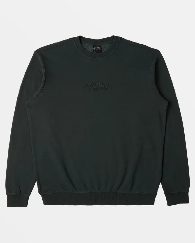 CrewneckdesignBillabong Wave Washed Crew Sweatshirt-Forest Green