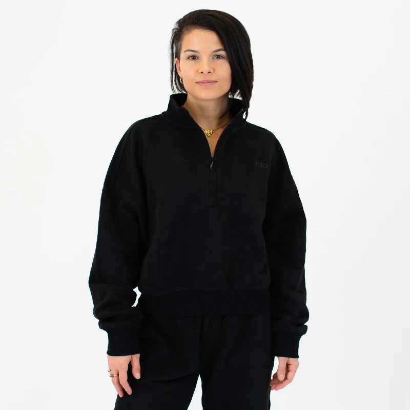 Weekender Half Zip Crop SweatshirtCroptopcashmere