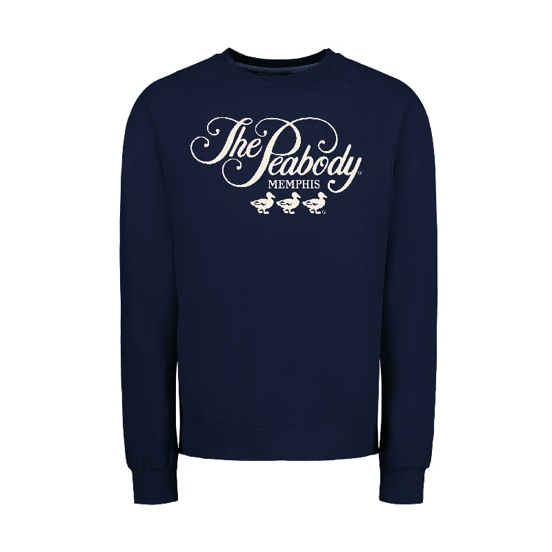 CrewneckstripesPeabody Vintage Fleece Crewneck -  Navy