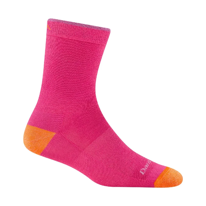 CrewneckstitchDarn Tough Vermont Kids' Field Trip Micro Crew Lightweight Hiking Sock - Neon Pink