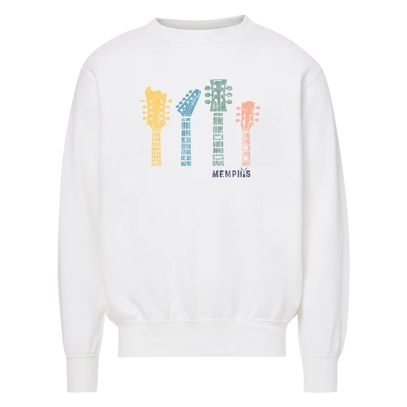 CrewneckcashmereMemphis Guitar Crewneck Sweatshirt