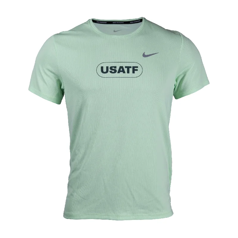 Formal Short Sleeve TopsNike USATF Men's Dri-FIT Miler Short Sleeve T-Shirt