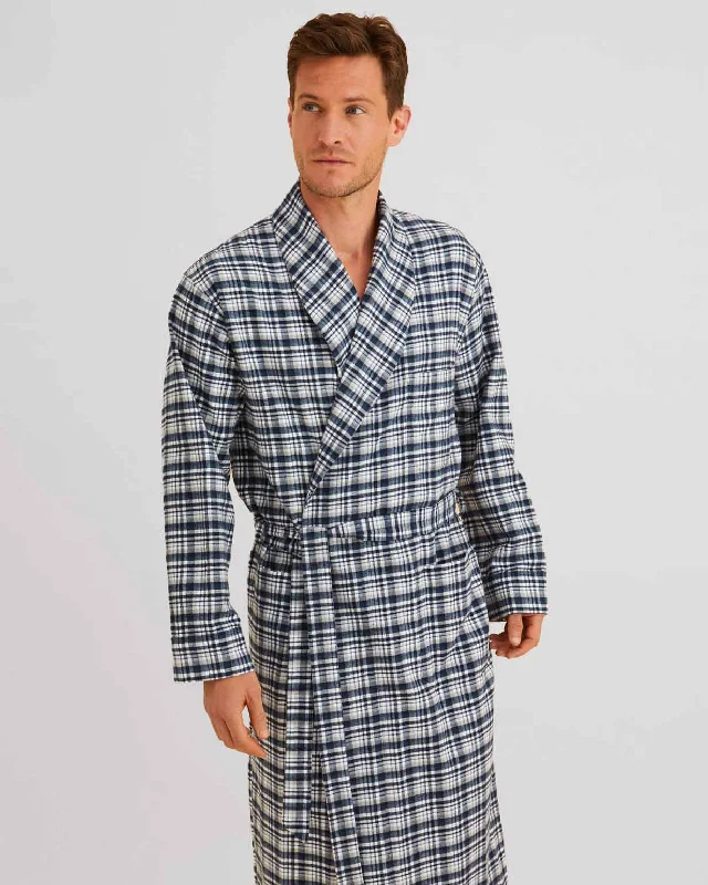 Ball GownMen's Brushed Cotton Dressing Gown - Harrington