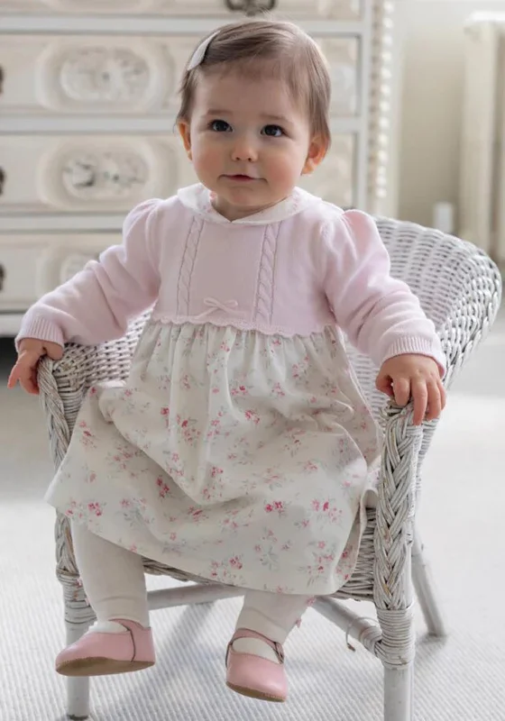 Emile et Rose Cerys Dress and Tights Set, Pink