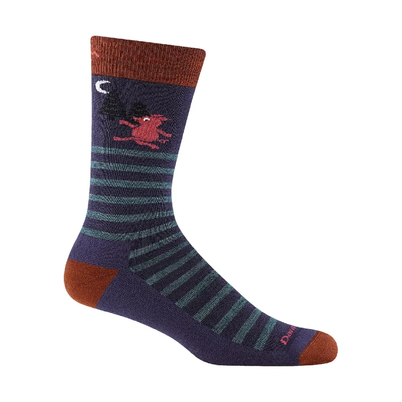 CrewnecklightweightDarn Tough Vermont Men's Wild Life Crew Lightweight Lifestyle Sock - Blackberry