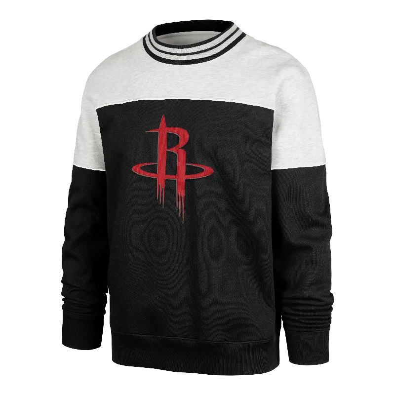 CrewneckhistoryMen's Houston Rockets '47 Satin Lock Bryson Crewneck Sweatshirt