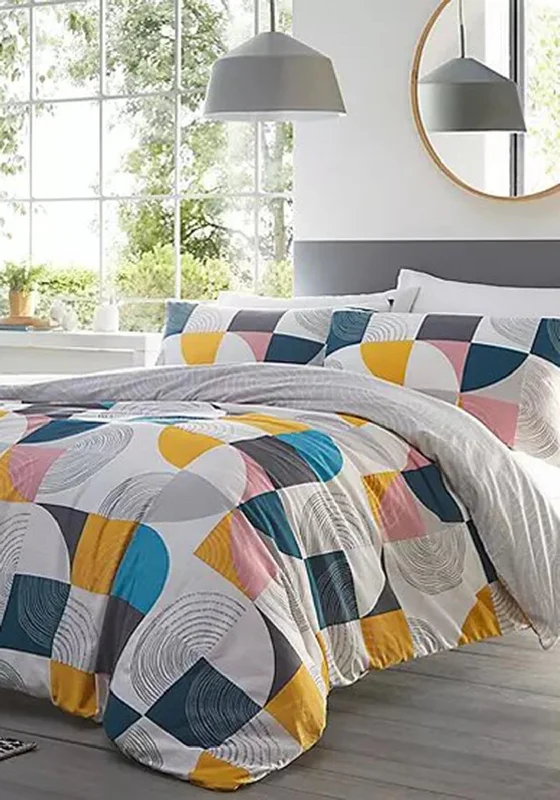 Portfolio Ari Fully Reversible Double Duvet Set, Multicoloured